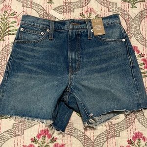 Madewell relaxed midlength denim shorts